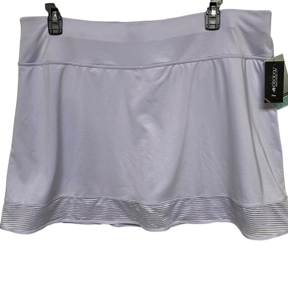 Ideology Womens Plus Lilac Tennis Skirt W/Pleated Built-In Shorts Size 2X NWT - Picture 2 of 6